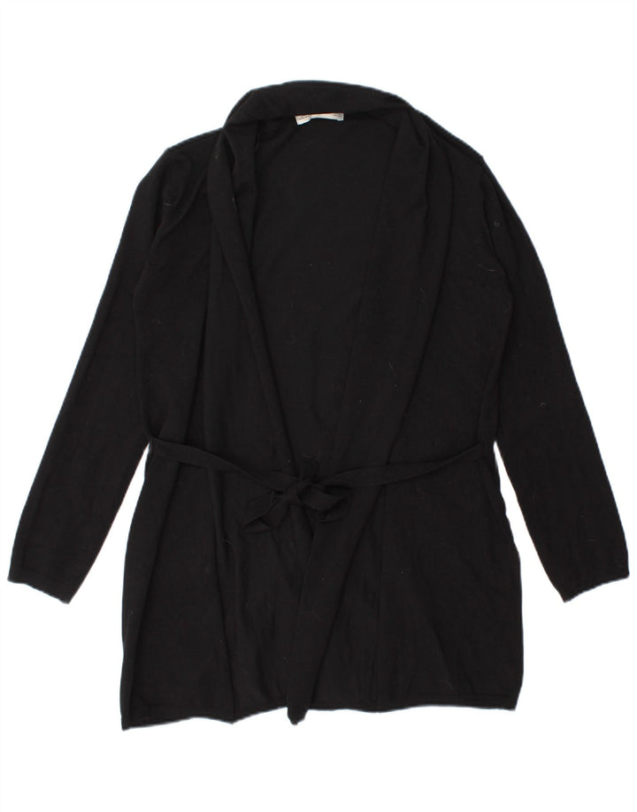 Zara Womens Cardigan Sweater UK 14 Medium Black