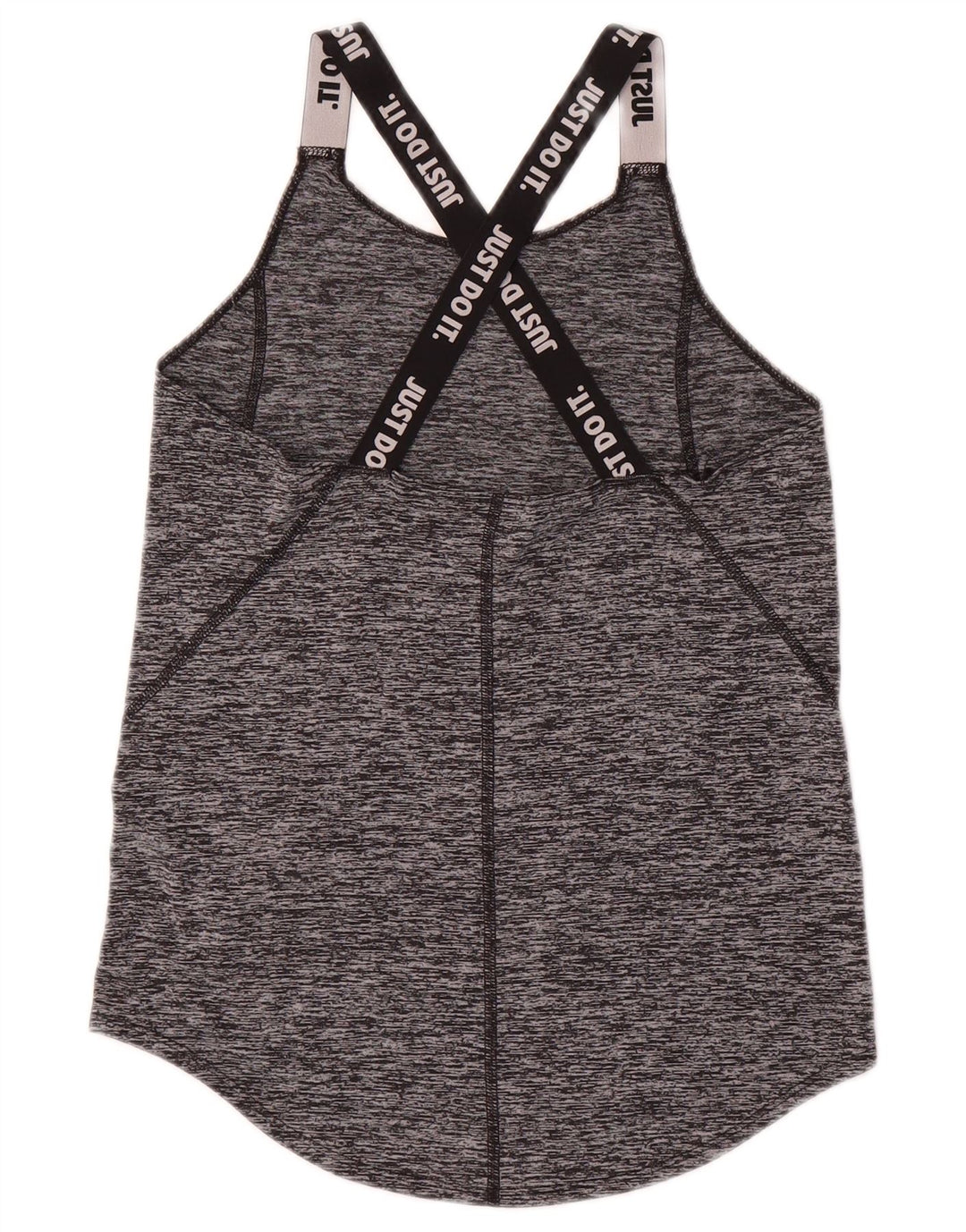 Nike Girls Graphic Vest Top 12-13 Years Large Grey Flecked Polyester