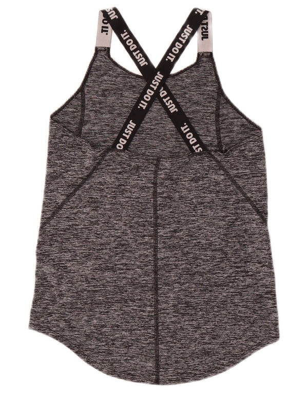 Nike Girls Graphic Vest Top 12-13 Years Veliki sivi flekasti poliester