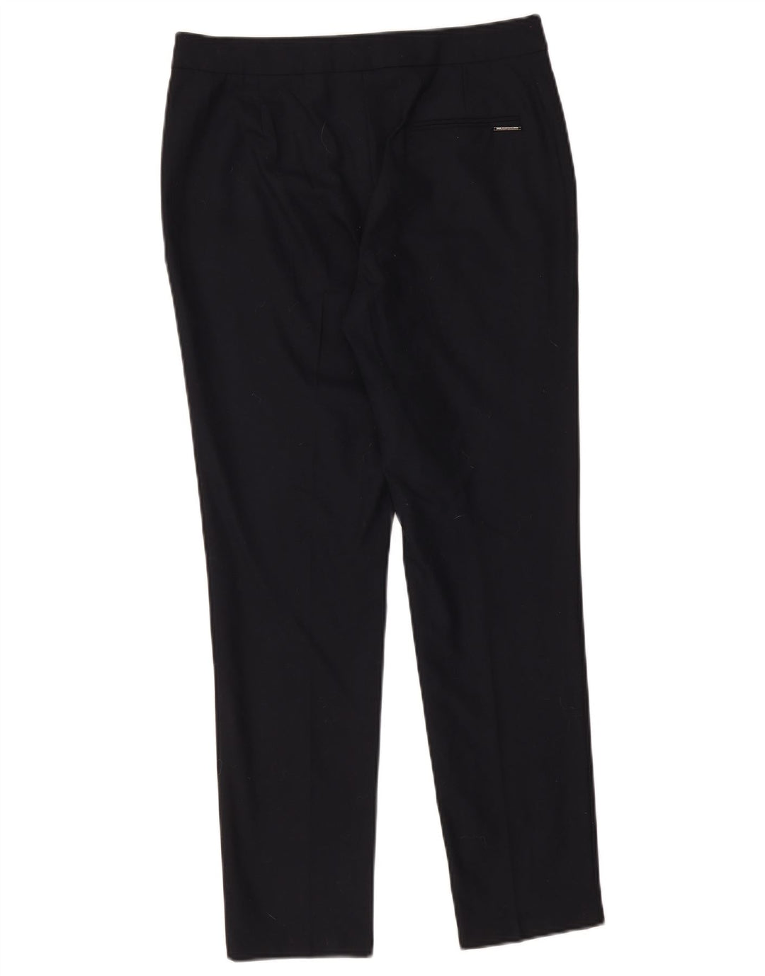 Marks & Spencer Womens Chino Trousers UK 12 Medium W32 L30 Navy Blue