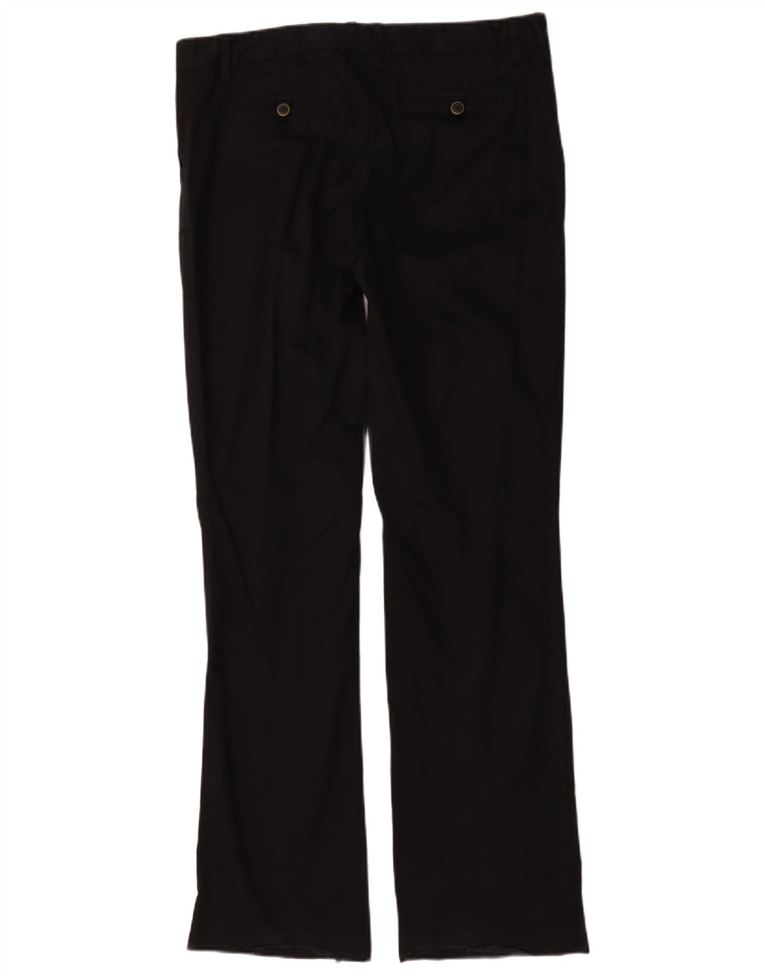 Massimo Dutti Womens Bootcut Chino Trousers W34 L32 Black Cotton