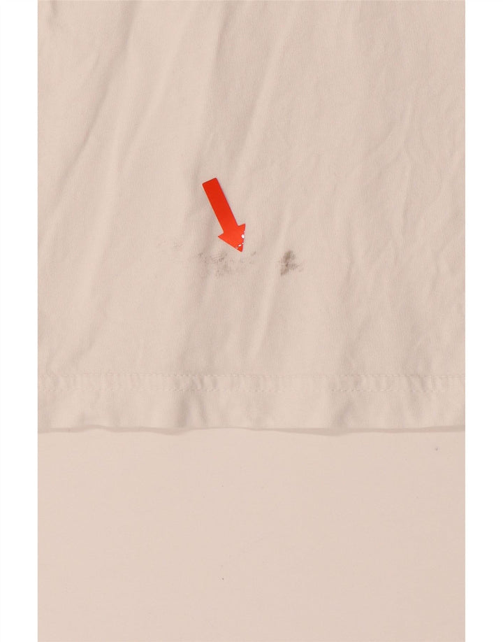 ZARA Womens Crop Blouse Top UK 10 Small Off White