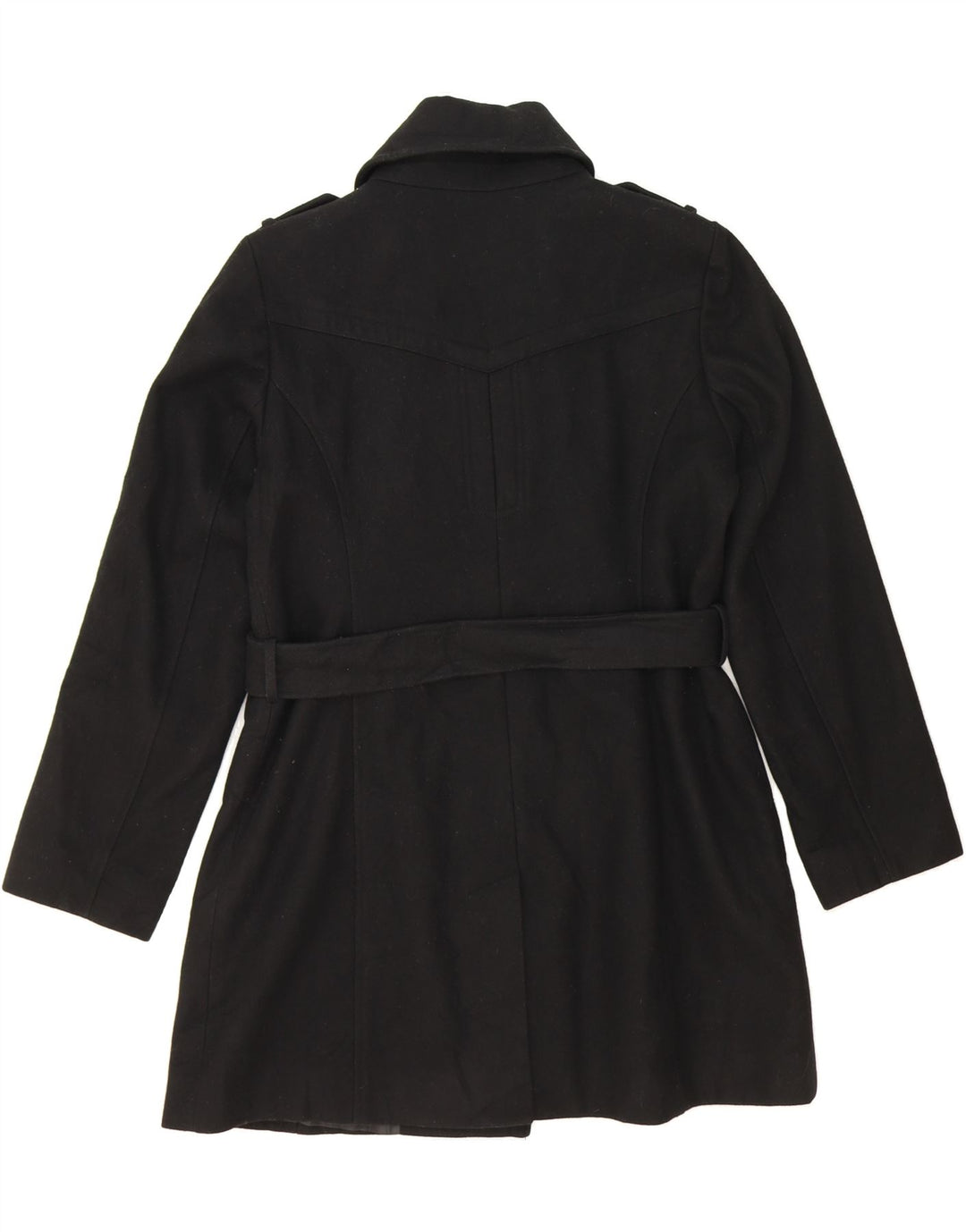 MICHAEL KORS Womens Military Overcoat UK 16 Large Black Wool Vintage Michael Kors and Second-Hand Michael Kors from Messina Hembry 