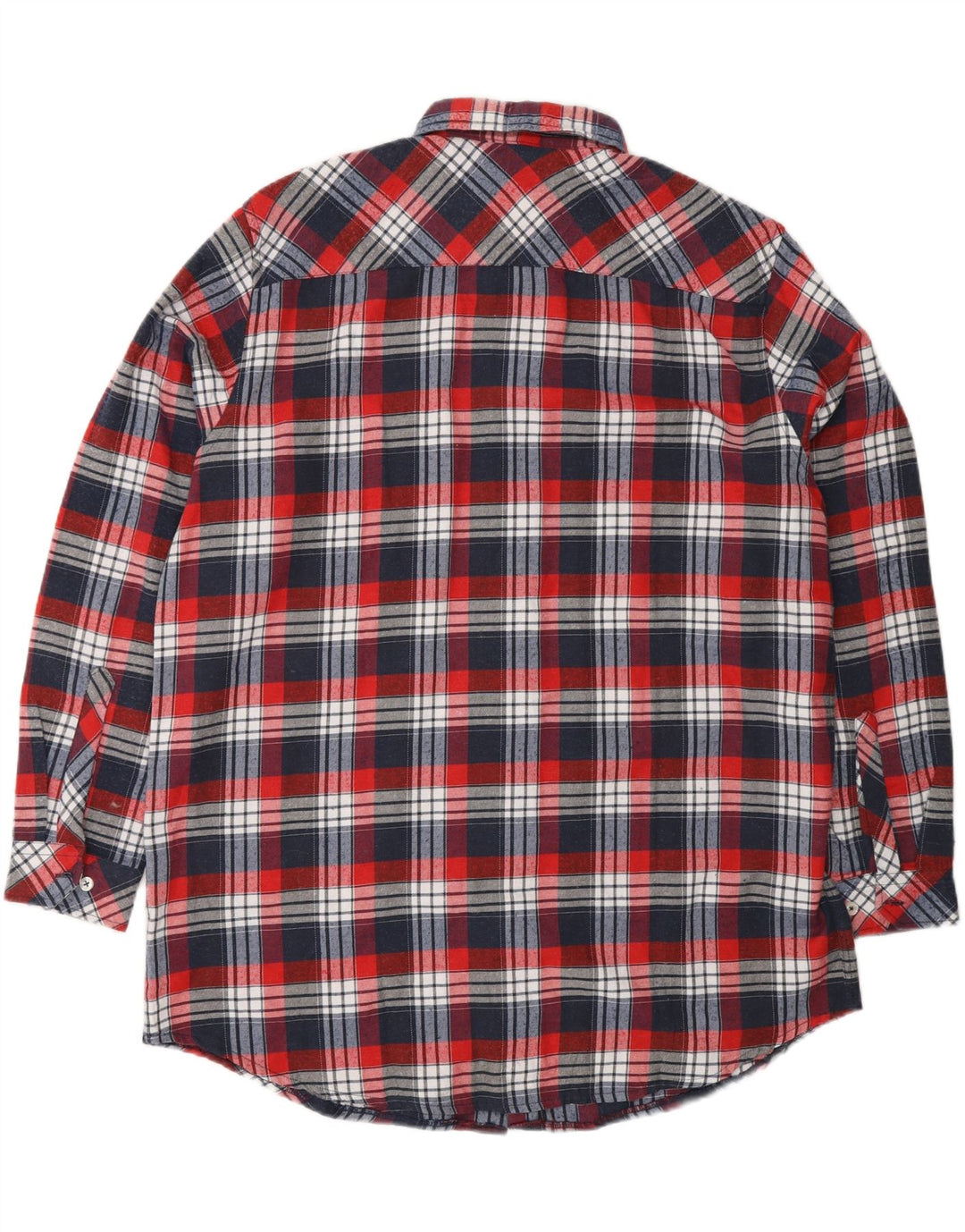 REWARD Mens Flannel Shirt UK 39/40 Medium Red Check Cotton