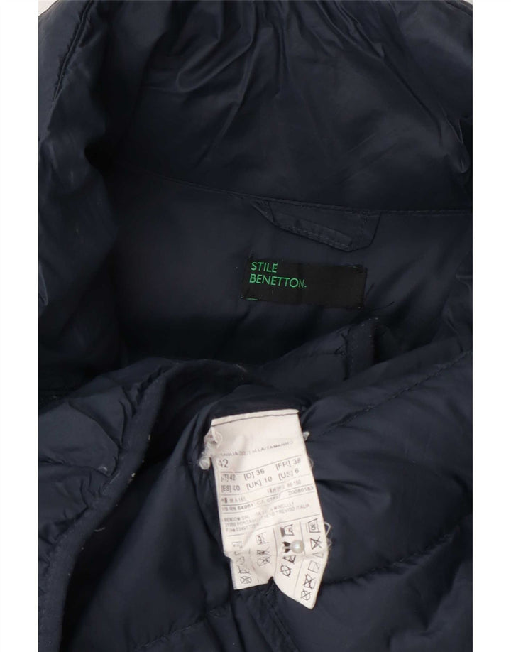 Jachetă căptușită pentru femei Benetton UK 10 Small Bleumarin