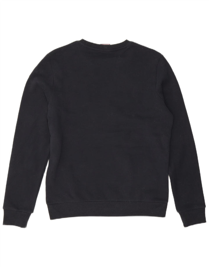 Superdry Sweat-Shirt Graphique en Coton Bleu Marine Moyen Homme