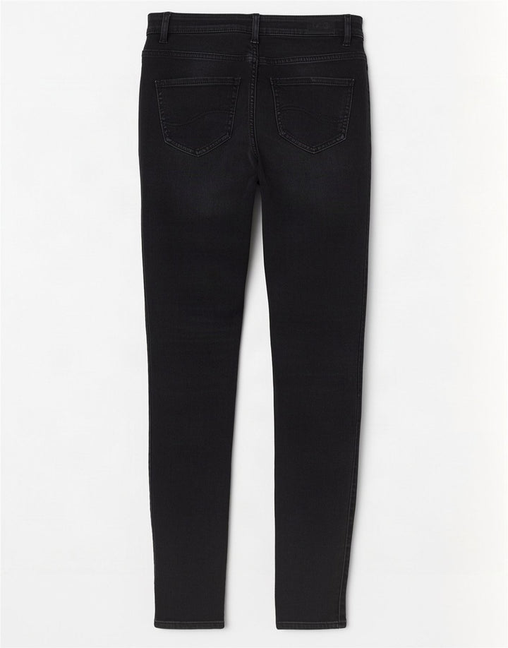 Lee Womens Skinny Jeans W26 L30 Black Cotton