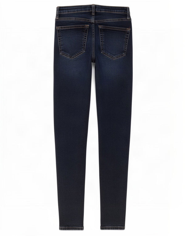 Женские джинсы суперскинни Topshop Jamie с высокой посадкой W25 L27, синий хлопок