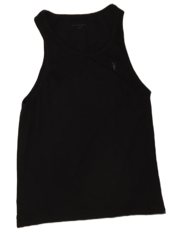 All Saints Mens Vest Top Small Black Cotton
