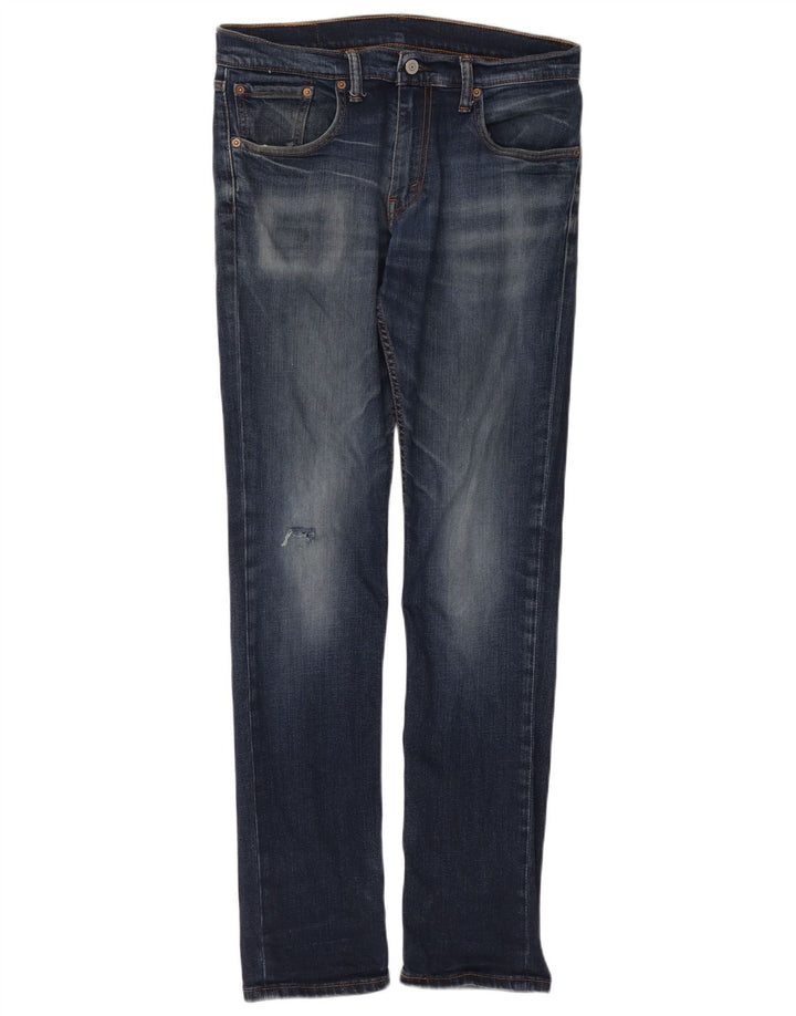 Levi's Distressed Skinny Jeans til mænd W32 L34 Blå