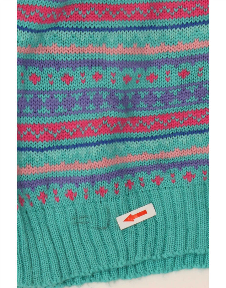 L.L.Bean Herre sweater med rund hals, stor flerfarvet Fair Isle Wool