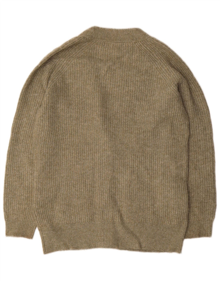 MARKS & SPENCER Maglione cardigan oversize da donna UK 10 piccolo verde