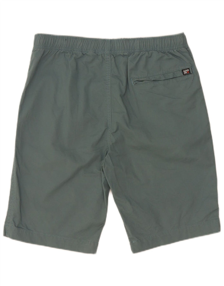 Superdry Mens Chino Shorts W32 Medium Green Cotton