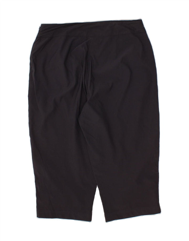 ADIDAS Womens Straight Capri Trousers Large W32 L19  Navy Blue Polyester Vintage Adidas and Second-Hand Adidas from Messina Hembry 