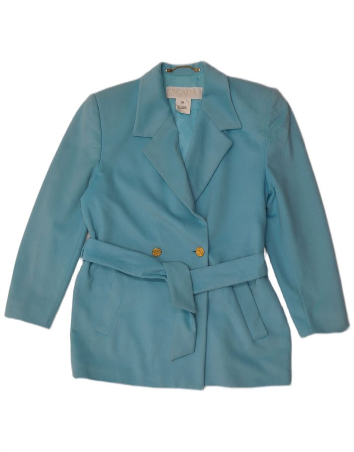 Escada Womens by Margaretha Ley Blazer Jacket EU 38 Medium Blue