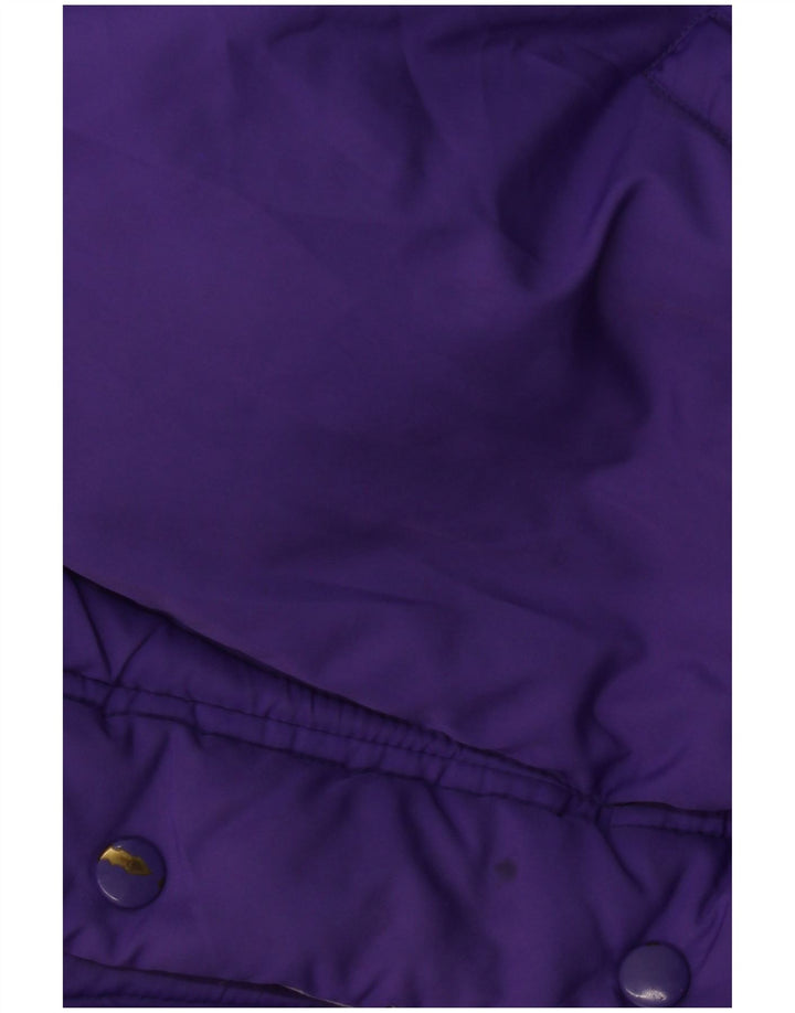 DOLOMITE Giacca imbottita reversibile da uomo UK 40 Large Viola Poliestere