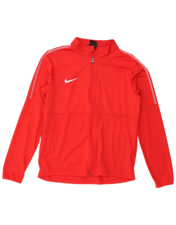 Nike Boys Dri Fit tréningruha felső kabát 13-14 éves XL piros poliészter