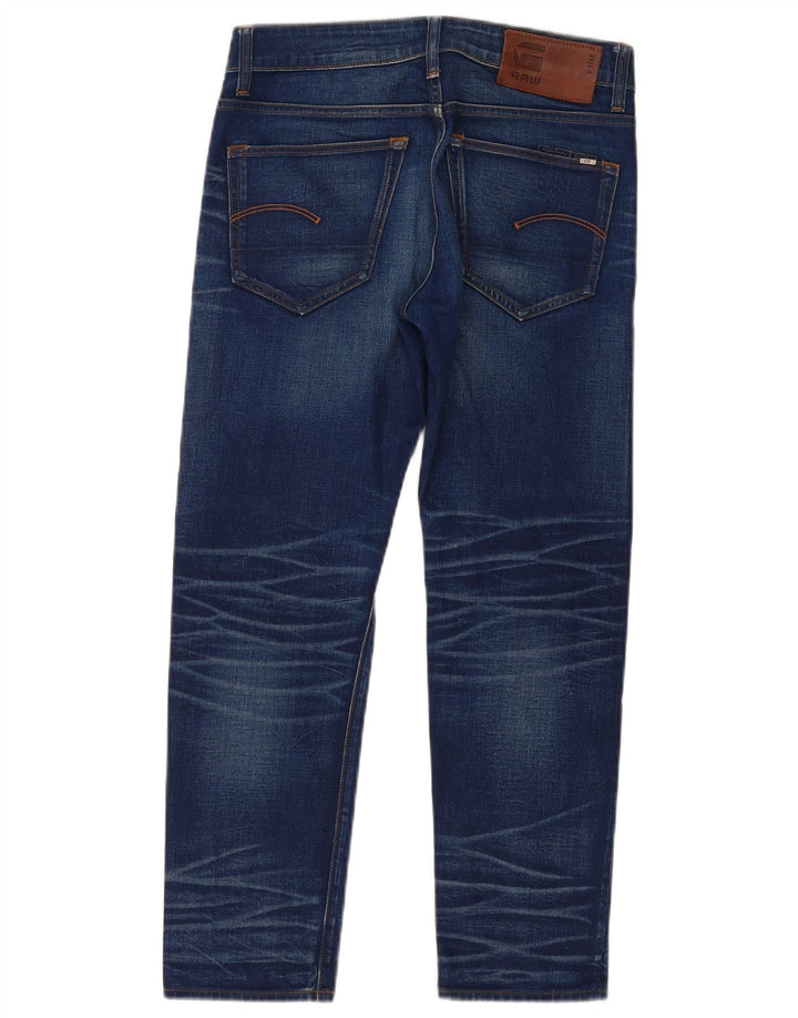 G-STAR Womens 3301 Slim Jeans W28 L28 Blue Cotton