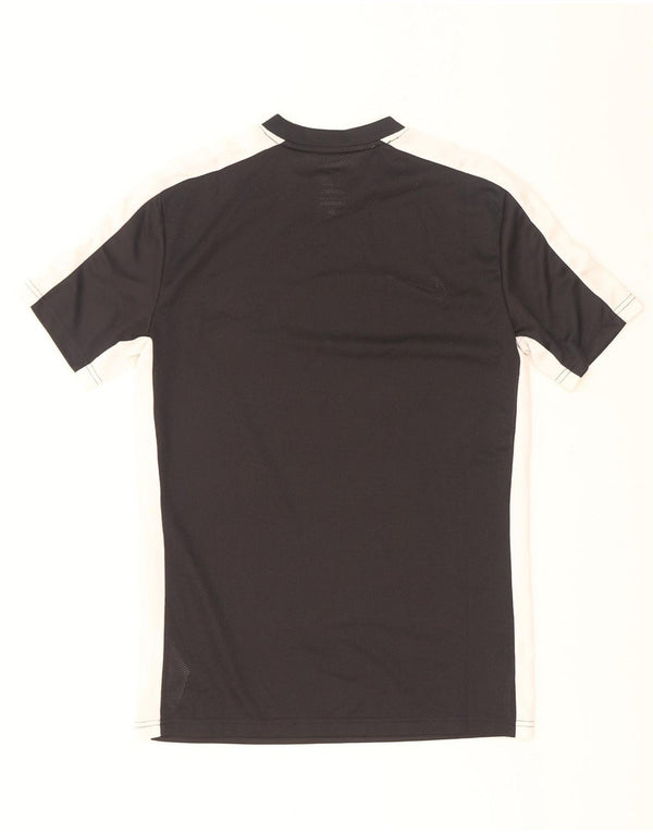 T-shirt Nike da uomo Dri Fit Slim Fit, maglietta in poliestere color block medio nero