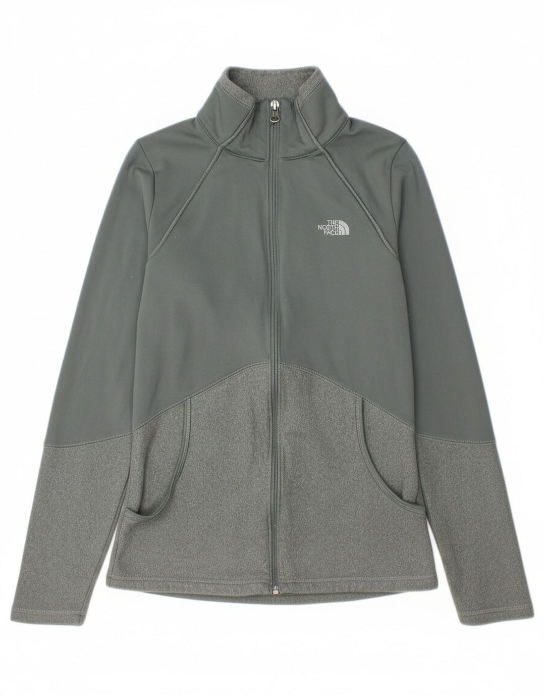 THE NORTH FACE Womens Tracksuit Top Jacket UK 10 Small Grey Polyester