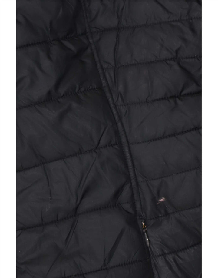 Joules Womens Hooded Padded Coat UK 16 Large Navy Blue Polyester