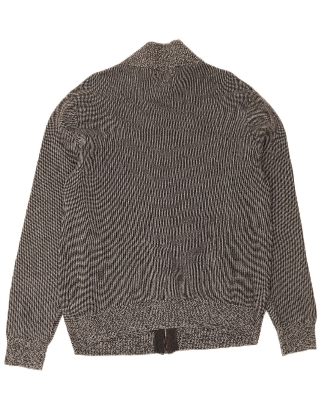 White Stuff Mens Cardigan Sweater Medium Grey Cotton