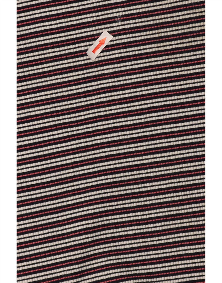 Oasis Womens Maxi Bodycon Dress UK 12 Medium Multicoloured Striped Cotton
