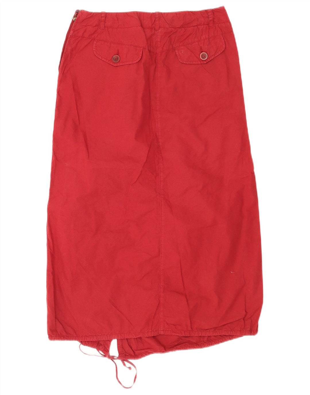 Max & Co. Womens Midi Skirt UK 6 Small W26 Red Cotton