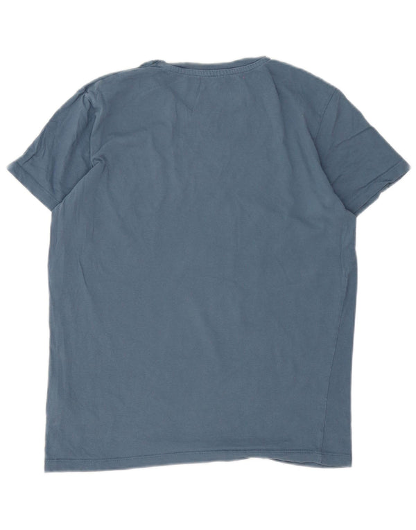 Jack & Jones Hombre Camiseta Gráfica Top Small Azul Algodón