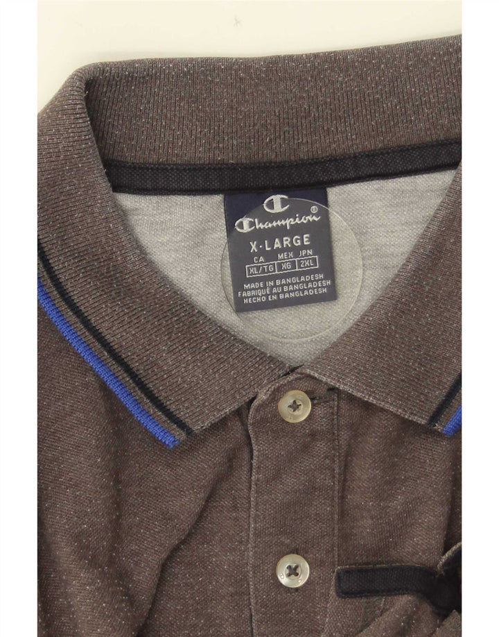 Champion herre poloshirt XL Grå