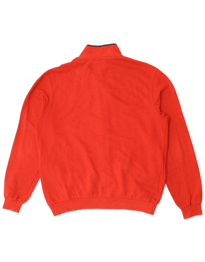 Fila Mens Tracksuit Top Jacket Medium Red Cotton