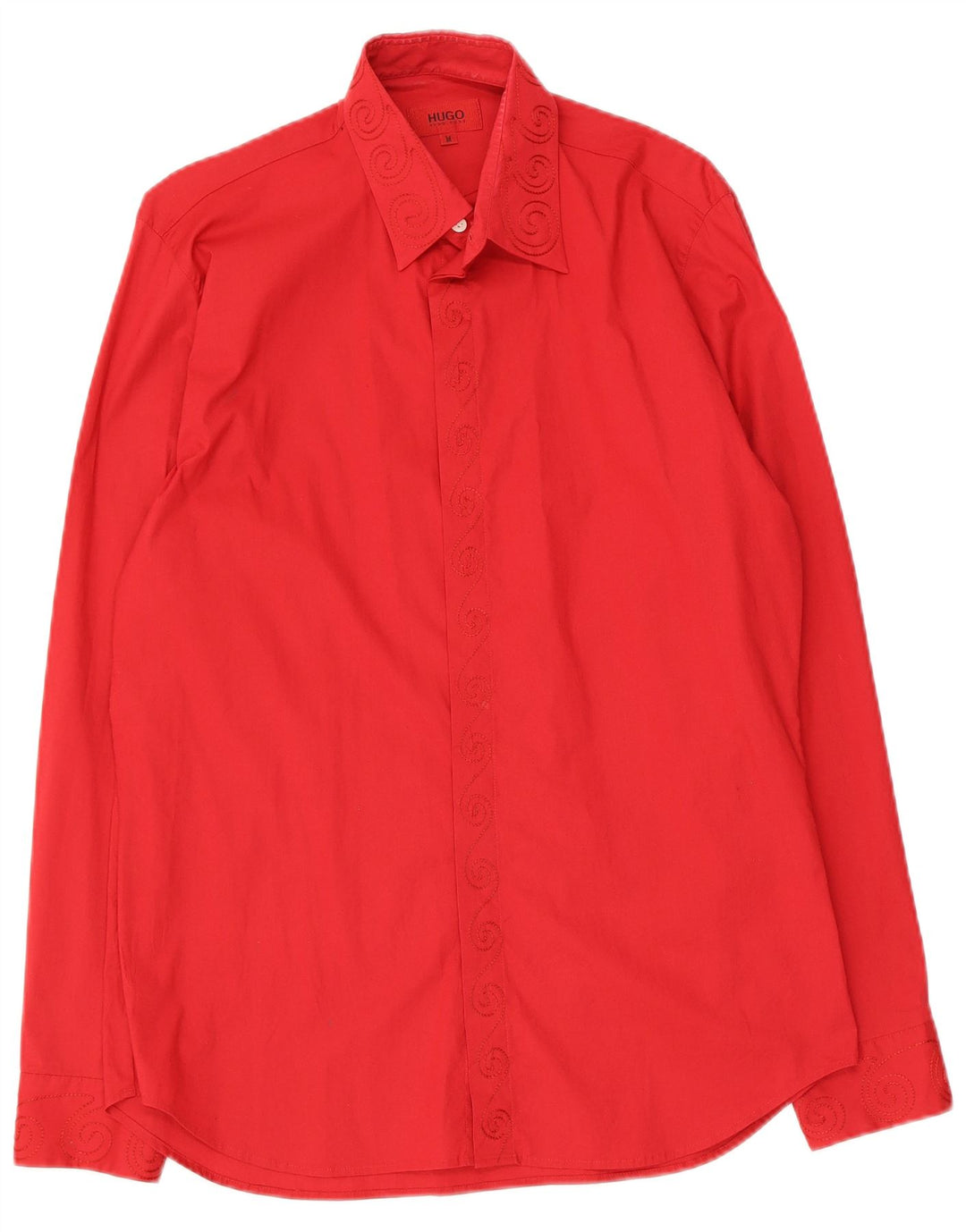 Hugo Boss Herreskjorte Medium Rød Paisley Bomuld