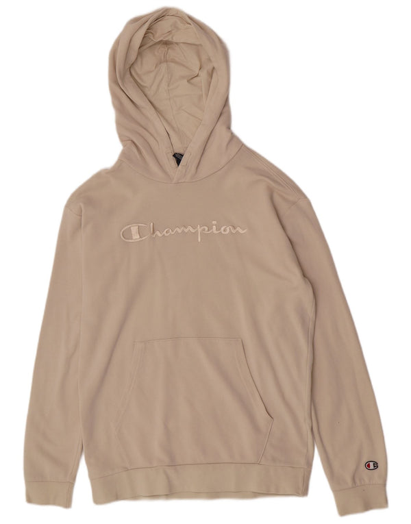 Maglione con cappuccio grafico per ragazze Champion 13-14 anni XL Beige