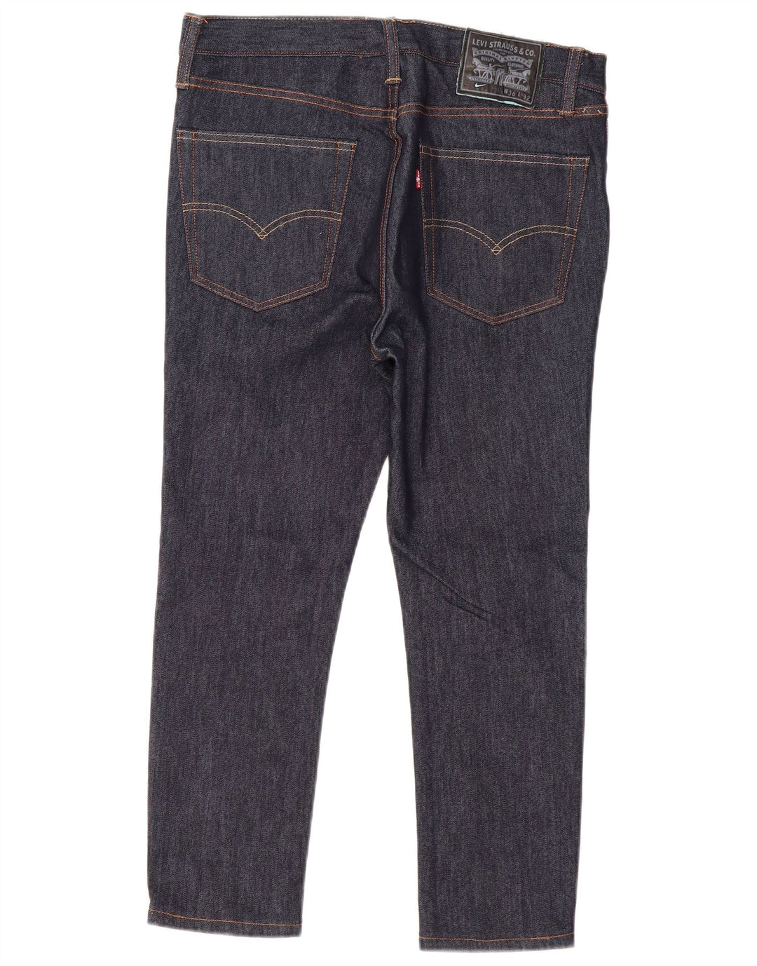 LEVI'S Mens 511 Cropped Slim Jeans W36 L24 Navy Blue Cotton