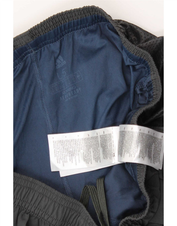 Adidas Mens Aeroready Sport Shorts Large Grey Polyester