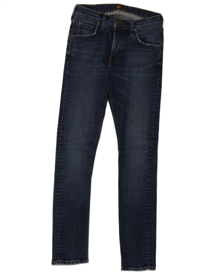 LEE Womens Luke Slim Jeans W28 L32  Blue Cotton