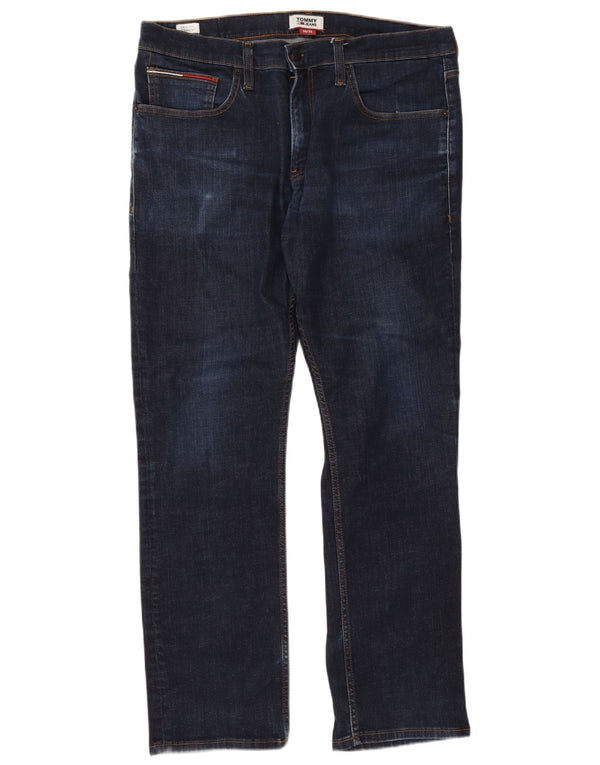 Blugi drepți pentru bărbați Tommy Hilfiger W38 L32 bumbac bleumarin