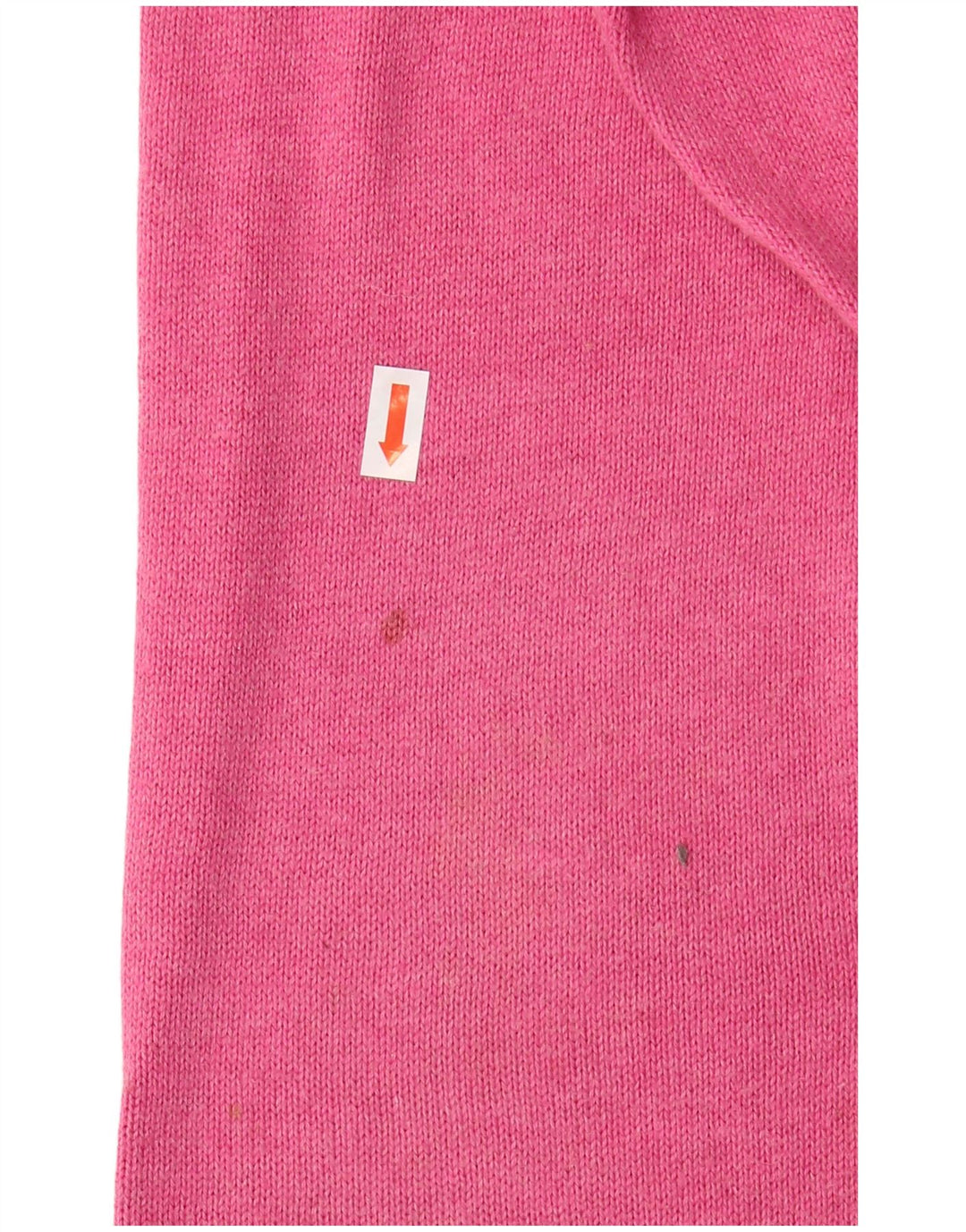 Marks & Spencer Mens V-Neck Jumper Sweater Medium Pink Cotton