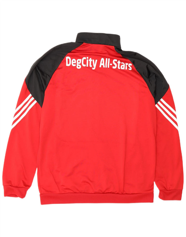 Adidas Grafisk træningsdragt jakke til mænd Stor Rød Colourblock Polyester