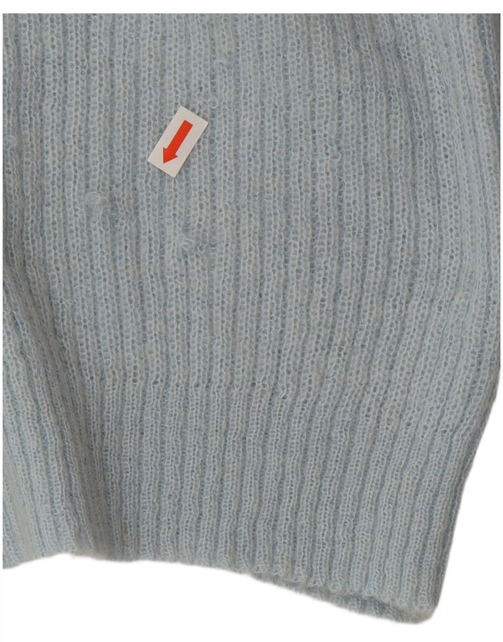 Vintage Womens Cardigan Sweater UK 14 Large Blue Classic
