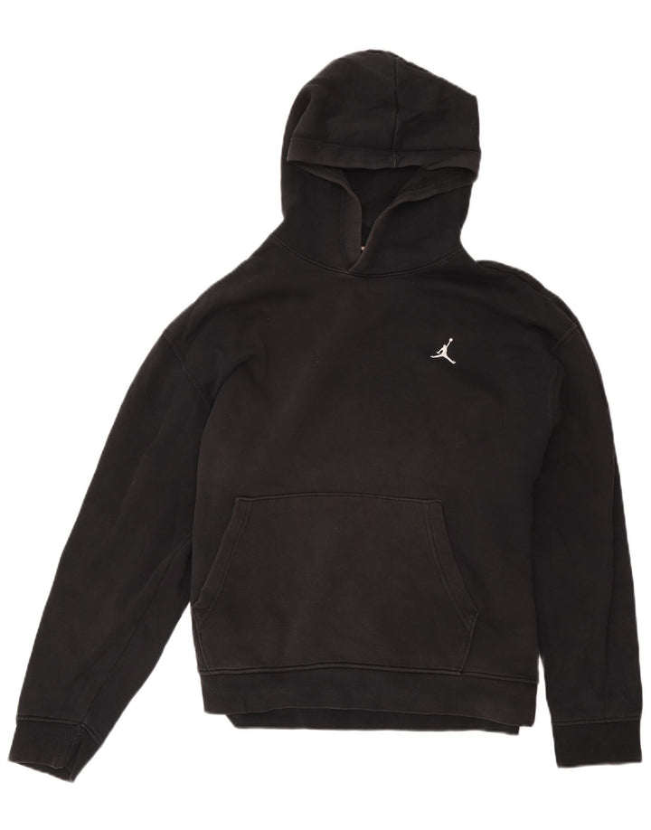 Jordan Mens Hoodie Jumper Large Black Cotton