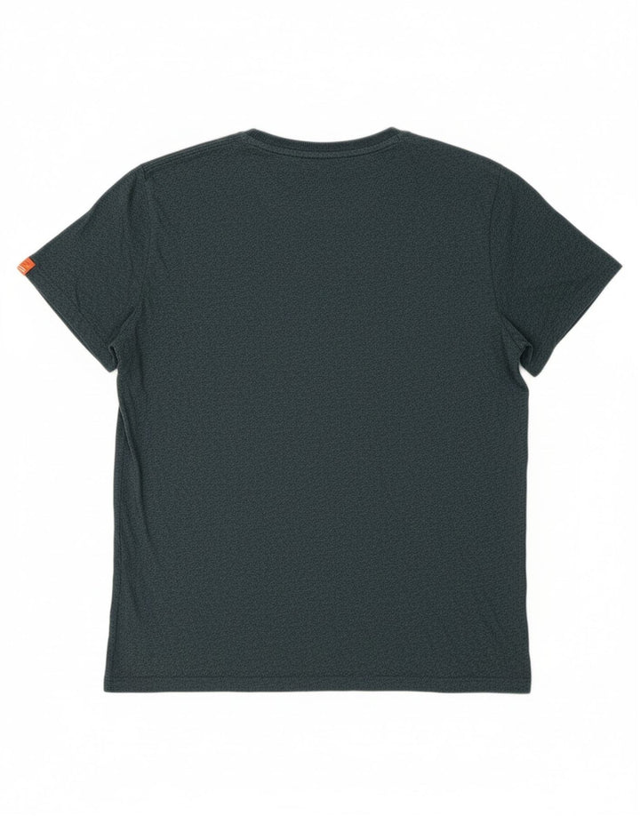 SUPERDRY Mens T-Shirt Top Medium Green Cotton