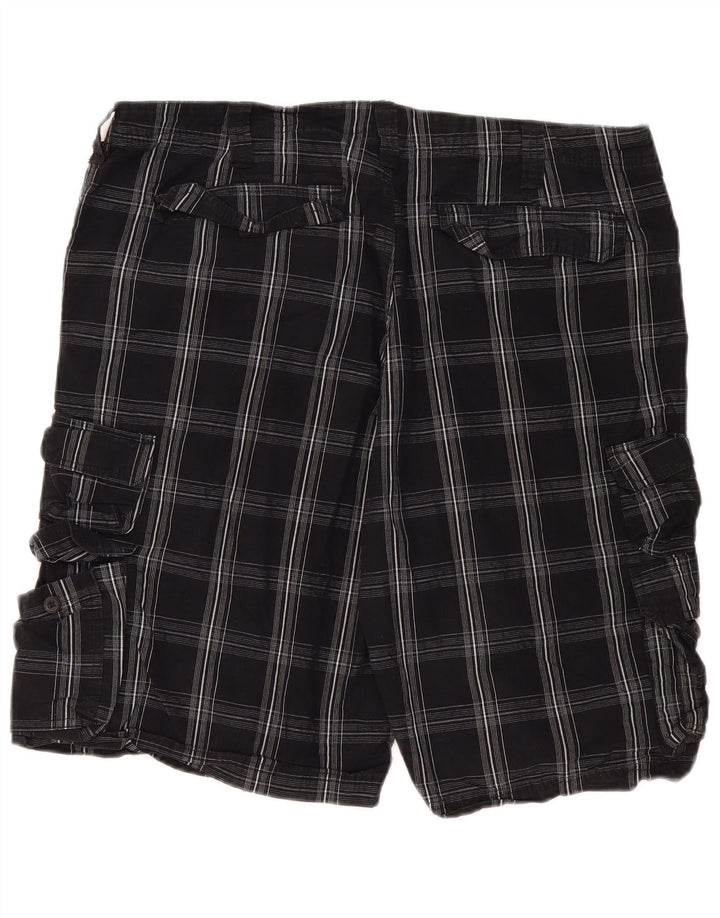 Pantaloncini cargo da uomo Lee W40 XL in cotone a quadri neri