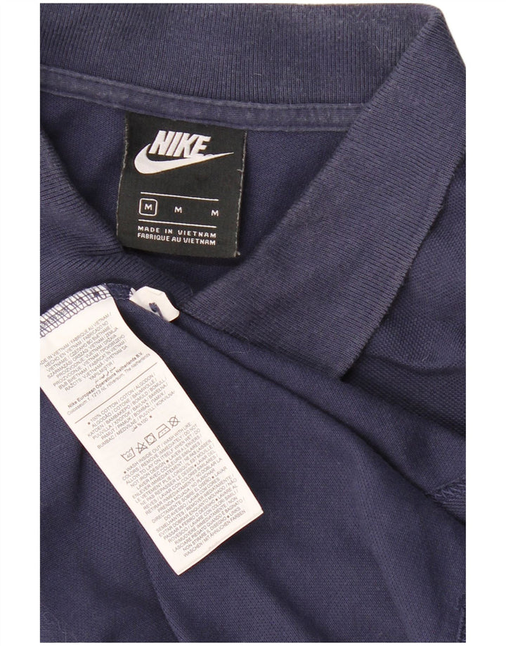 Nike Herren-Poloshirt, mittelgroß, marineblau, Baumwolle
