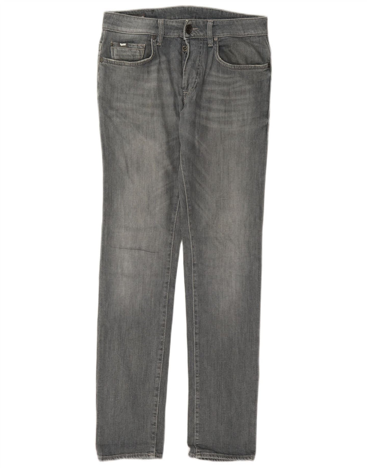 Gas Womens Slim Jeans W30 L34 Grey Cotton