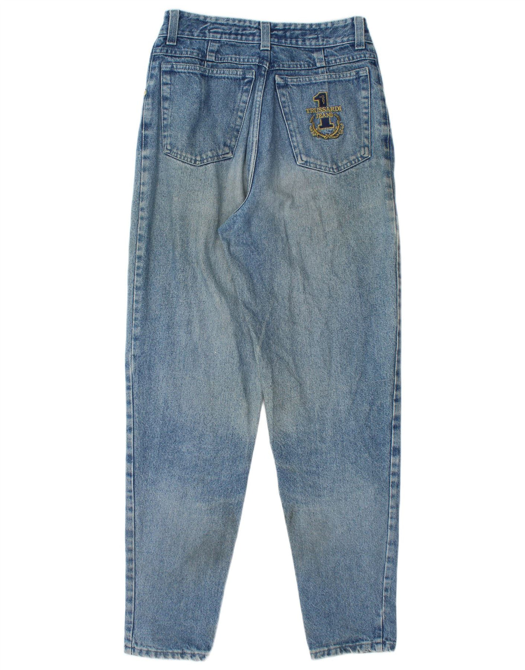 TRUSSARDI Womens Tapered Jeans W33 L30 Blue Cotton