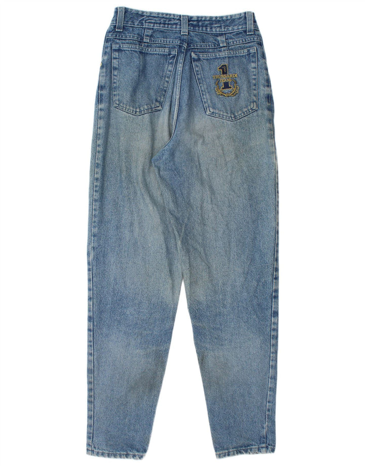 TRUSSARDI Womens Tapered Jeans W33 L30 Blue Cotton