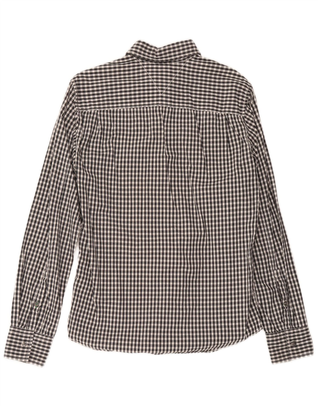 Camicia da uomo Tommy Hilfiger in cotone a quadretti blu medio