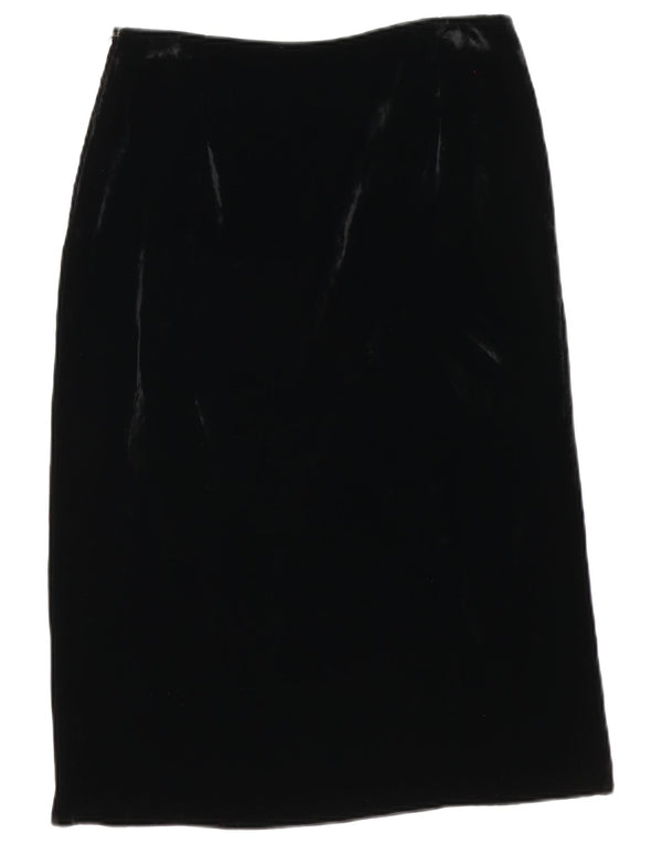 Gonna longuette in velluto a vita alta da donna Aspesi IT 46 Large W30 Nera
