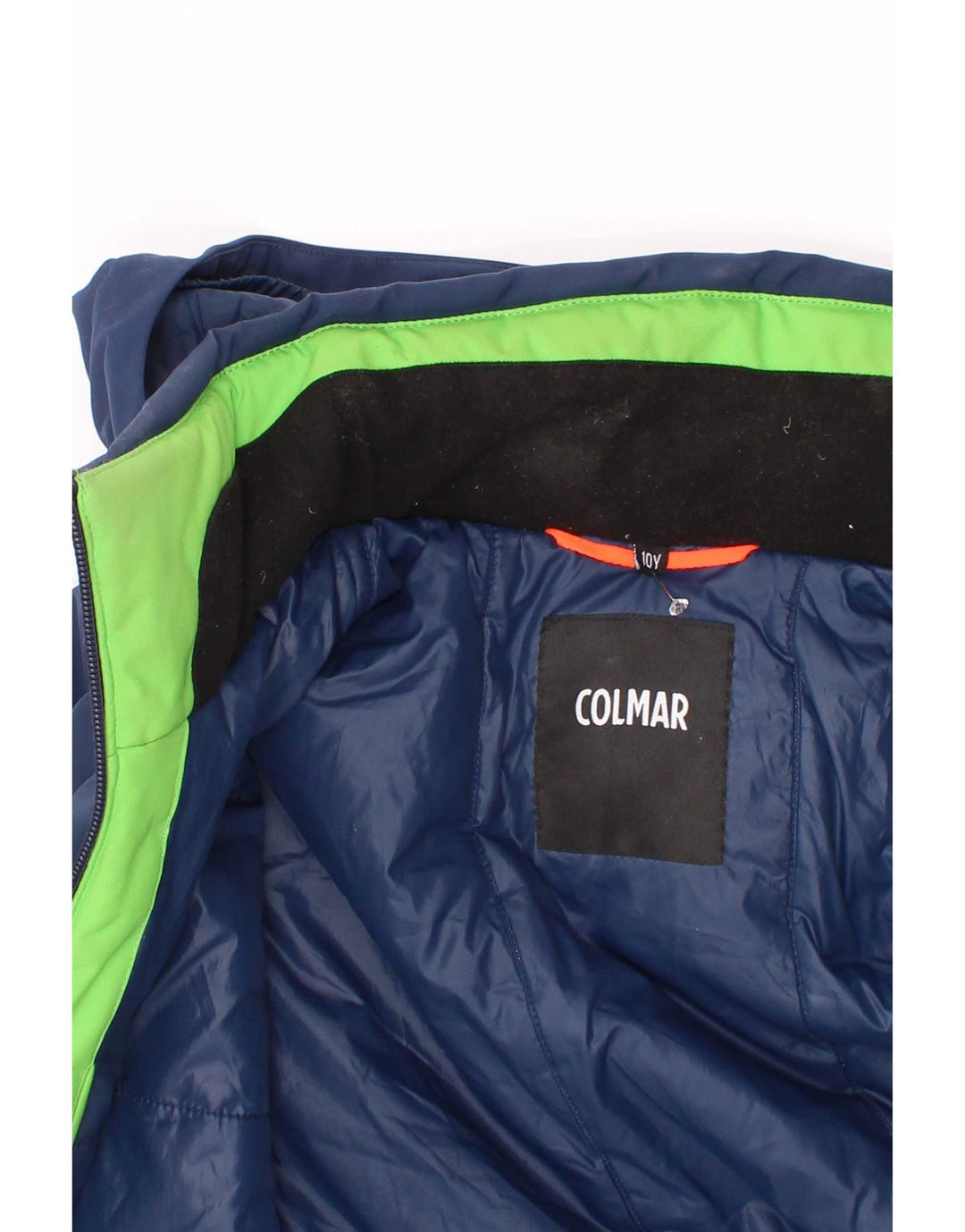 Giacca imbottita con cappuccio Colmar per ragazzi 9-10 anni in poliestere color block blu navy